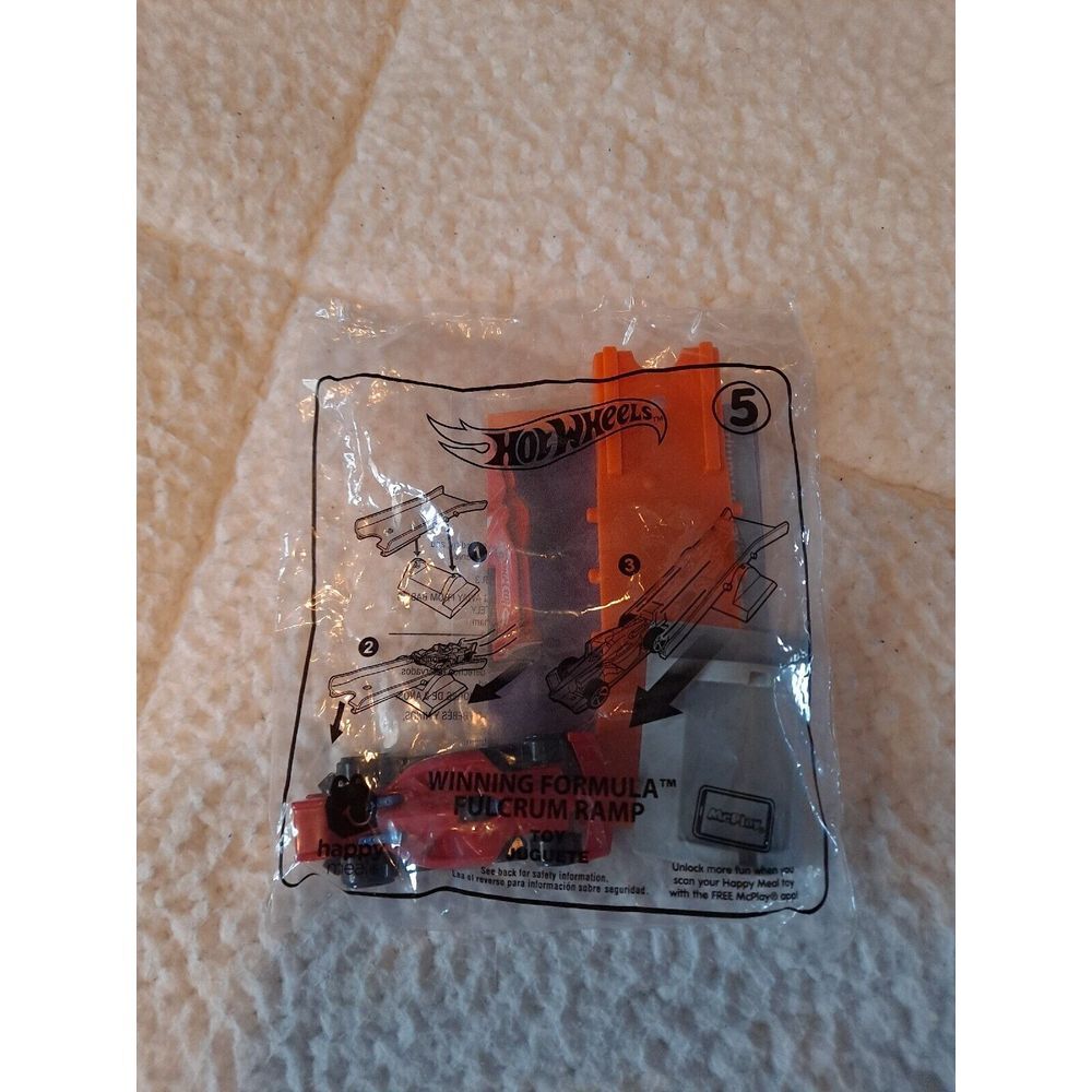 2019 Hot Wheels McDonald's Happy‎ Meal #5 Winning Formula Fulcrum Ramp
